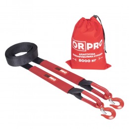 Еластична буксирувальна стропа ORPRO 8000 кг / 5 метрів (гак/гак)