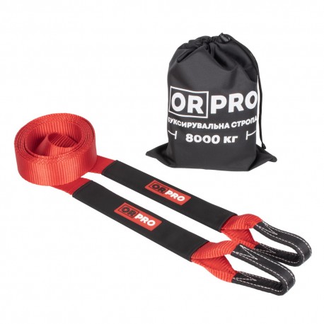 Еластична буксирувальна стропа ORPRO 8000 кг / 5 метрів (петля/петля)