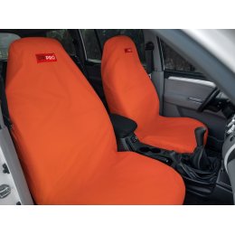 Комплект грязезащитных чехлов на передние и заднее сиденья (Оранжевый)